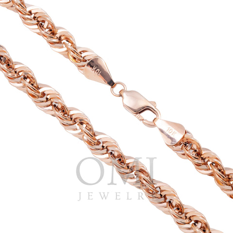 10K GOLD 6.18MM HOLLOW ROPE CHAIN