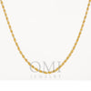 14K GOLD DIAMOND CUT 3.5MM SOLID ROPE CHAIN