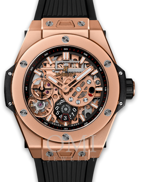 HUBLOT BIG BANG MECA-10 KING GOLD 45MM 414.OI.1123.RX WITH RUBBER BAND
