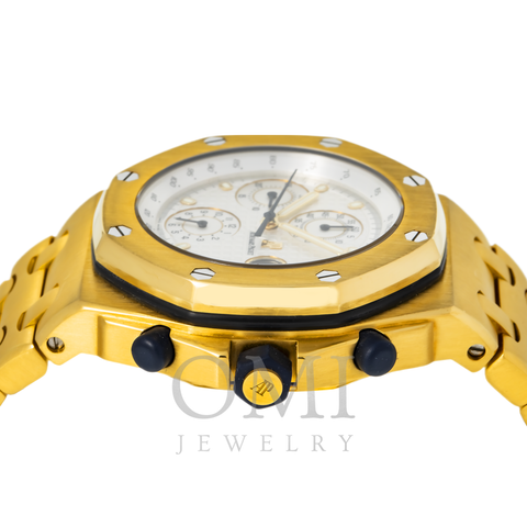 Audemars Piguet Royal Oak Offshore Chronograph Yellow Gold White Dial 25721BA.OO.1000BA.03