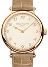 Patek Philippe Calatrava Ultra-Thin Rose Gold Silver Dial 7200R-001 With Leather Bracelet