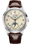 PATEK PHILIPPE GRAND COMPLICATIONS PERPETUAL CALENDAR WHITE GOLD WHITE DIAL 5320G-001 WITH LEATHER STRAP