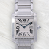 Cartier Tank Française W51011Q3 25MM White Dial With Stainless Steel Bracelet