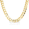 14K Yellow Gold 10mm Open Cuban Link Chain Available In Sizes 18"-26"