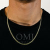 14K Hollow Yellow Gold 3mm Open Cuban Link Chain Available In Sizes 18"-26"