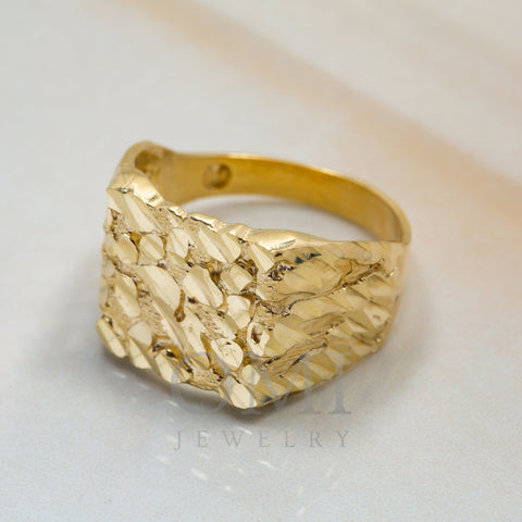 10K YELLOW GOLD NUGGET RING 3.3G