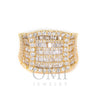 14K YELLOW GOLD MEN'S RING WITH 2.18 BAGUETTE CT DIAMONDS