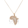 14K Gold Africa Necklace With 1.12 CT Diamonds