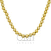 10k Yellow Gold 8mm Moon Bead Chain Available In Sizes 18"-26"