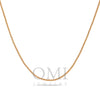 10k Rose Gold 2mm Laser Moon Chain Available In Sizes 18"-26"