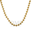 10K Yellow Gold 4.18mm Moon Bead Chain Available In Size 18"-26"