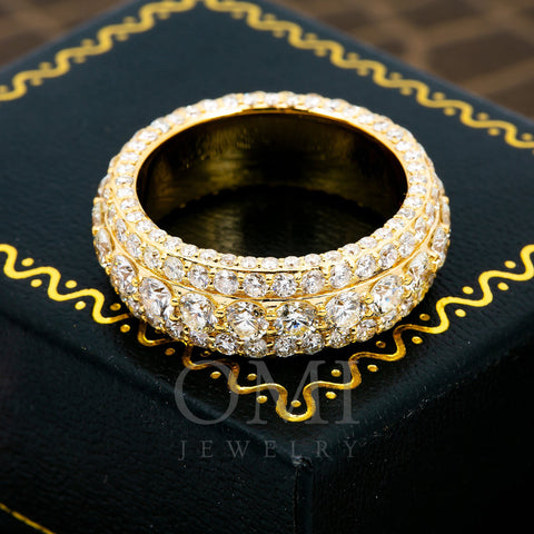 14K YELLOW GOLD LADIES ENGAGEMENT RING WITH 5.40 CT DIAMONDS