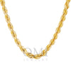 10K Yellow Gold 5.08mm Solid Rope Chain Available In Sizes 18"-26"