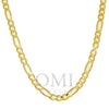 14k Yellow Gold 4.87mm Figaro Chain Available In Sizes 18"-26"