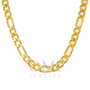 14k Yellow Gold 8mm Figaro Chain Available In Sizes 18"-24"