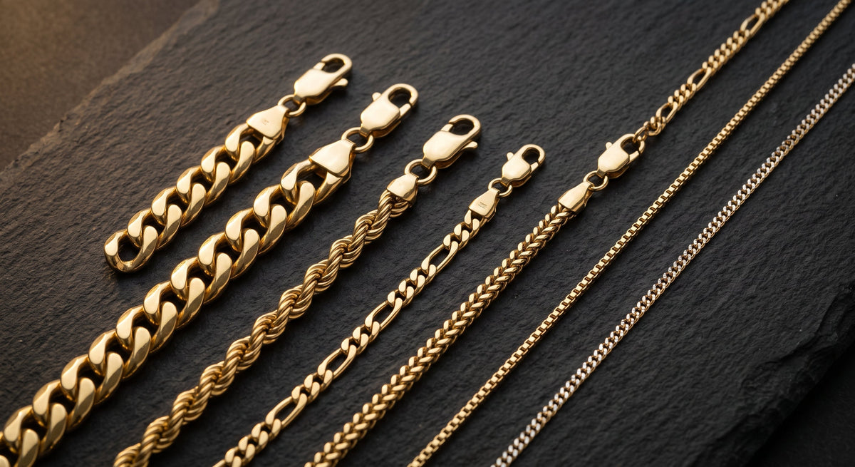 The Ultimate Gold Chain Guide: 10K vs. 14K, Weights, and Styles Explained
