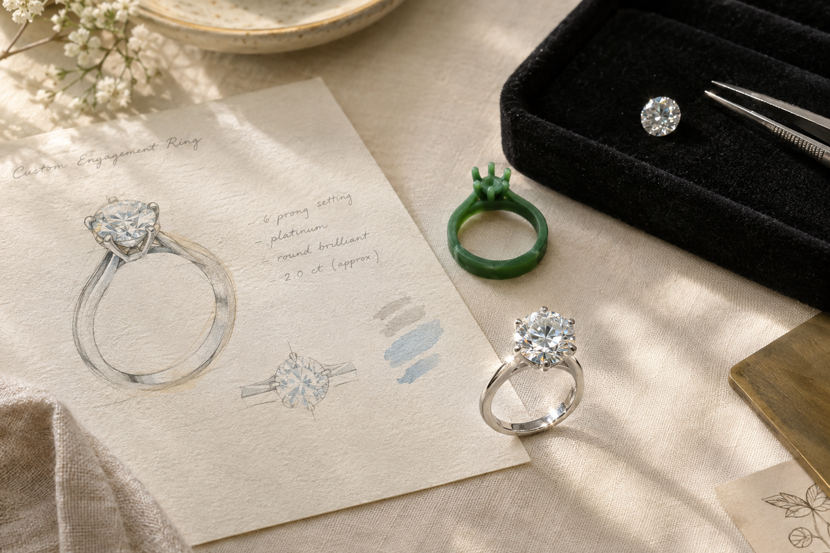 Designing Your Dream Engagement Ring: A Step-by-Step Guide to Custom Bridal Jewelry