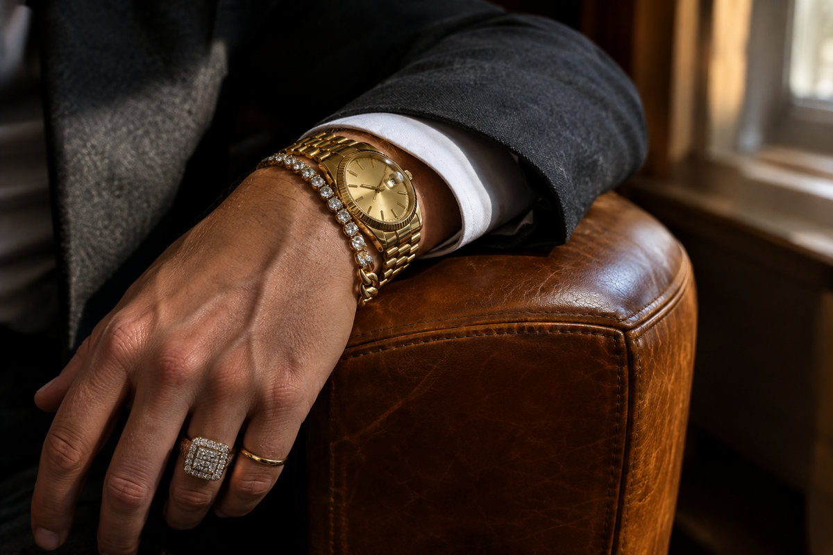 Men’s Luxury Jewelry Trends: From Diamond Tennis Bracelets to Statement Rings