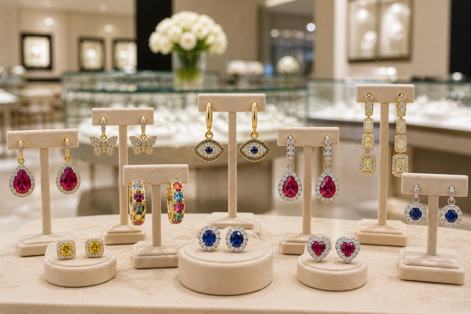 Women's Gemstone Earrings