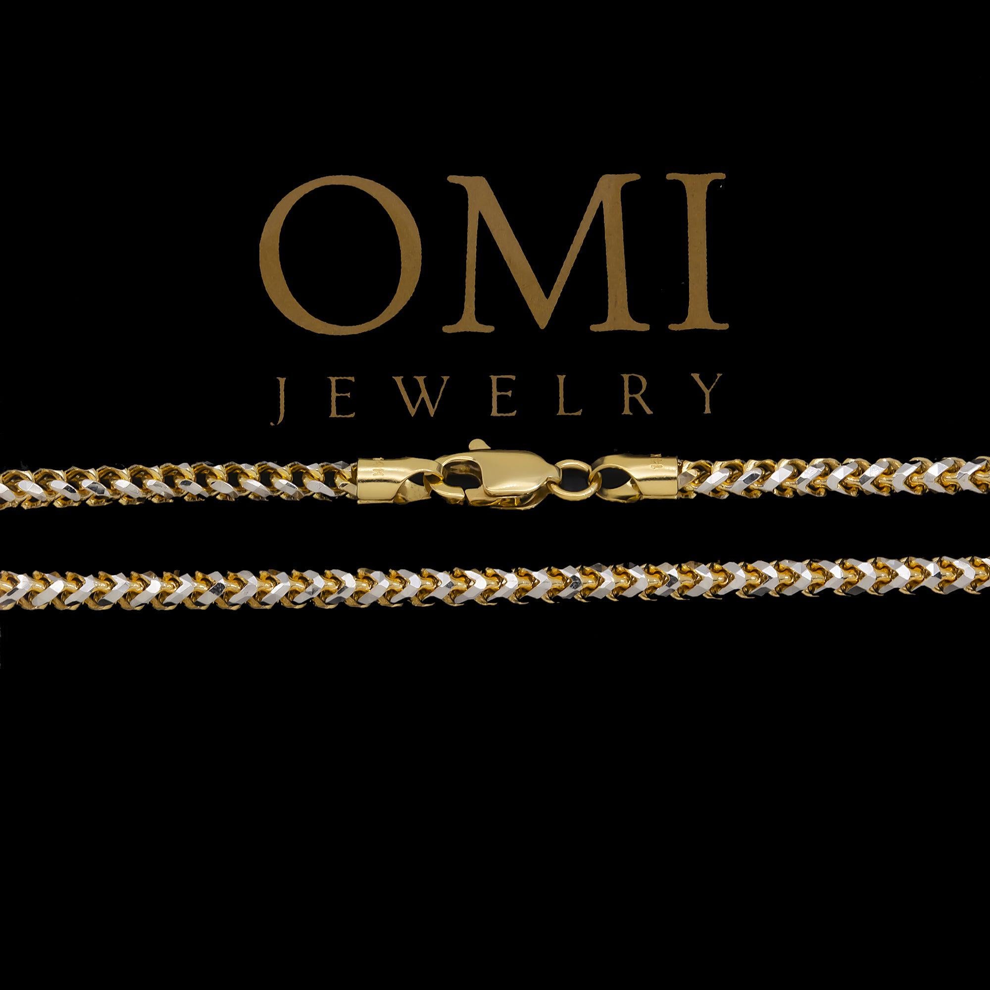 14K GOLD DIAMOND CUT 3MM SOLID CUBAN LINK CHAIN