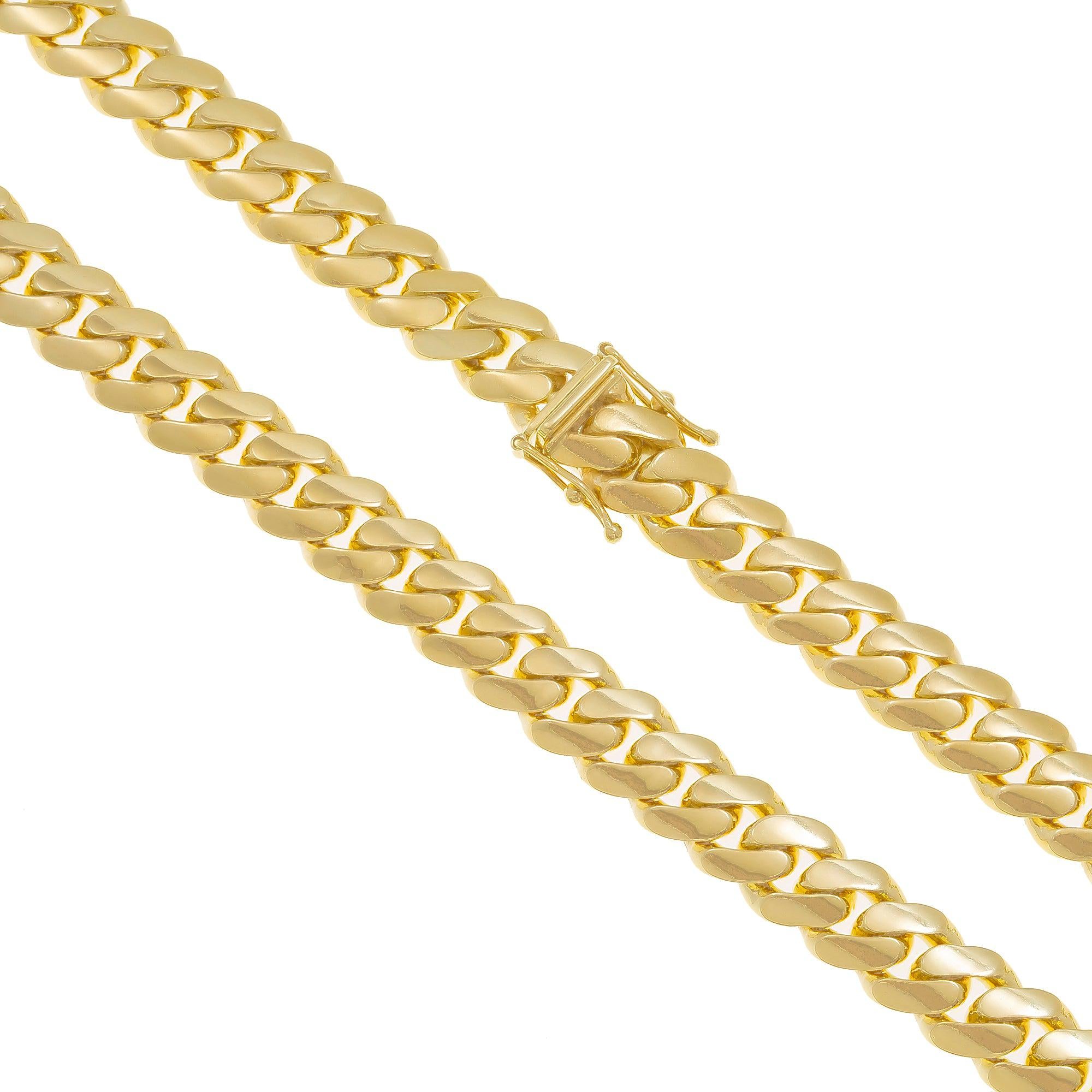 14K GOLD 8.55MM CUBAN LINK CHAIN
