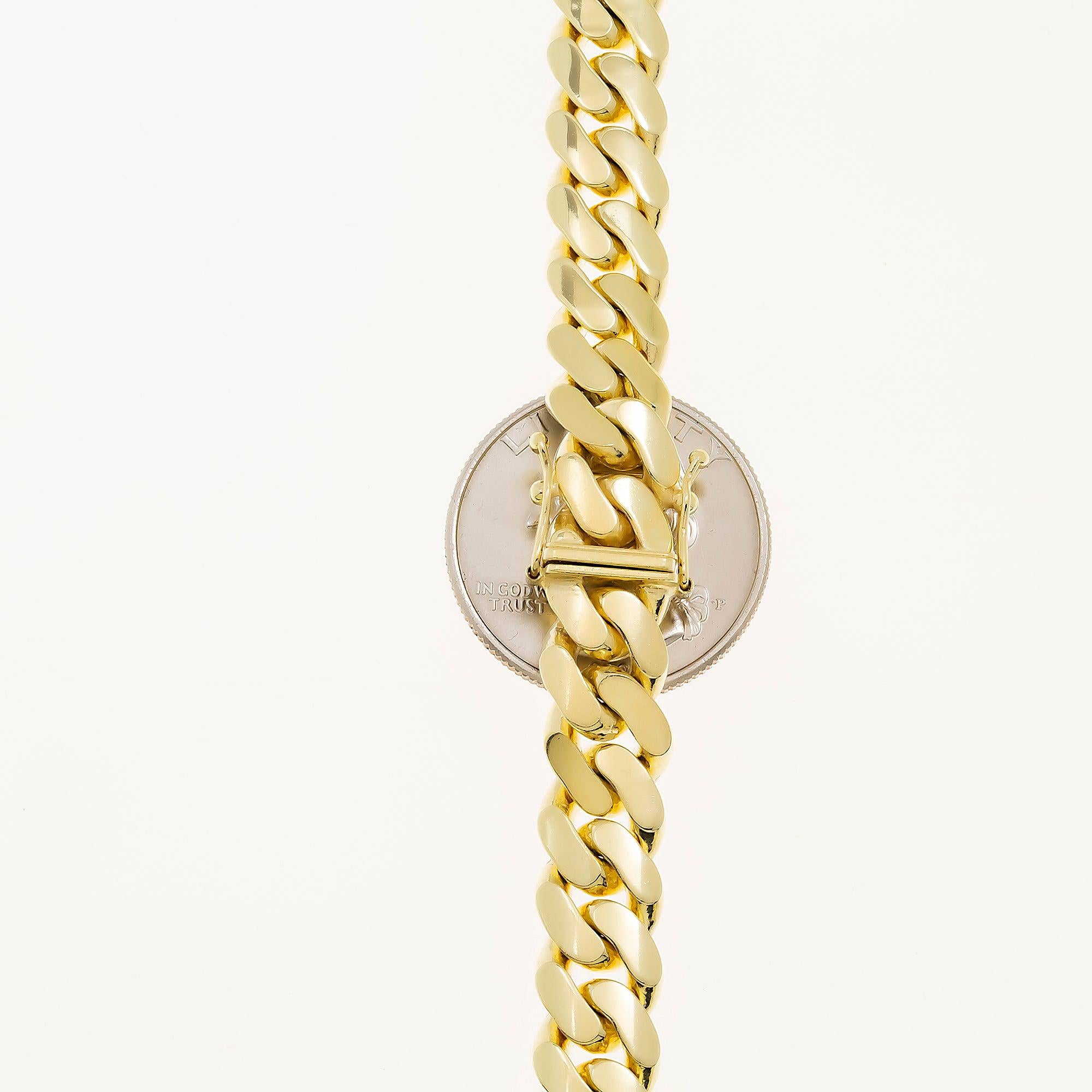 14K GOLD 9MM CUBAN LINK CHAIN