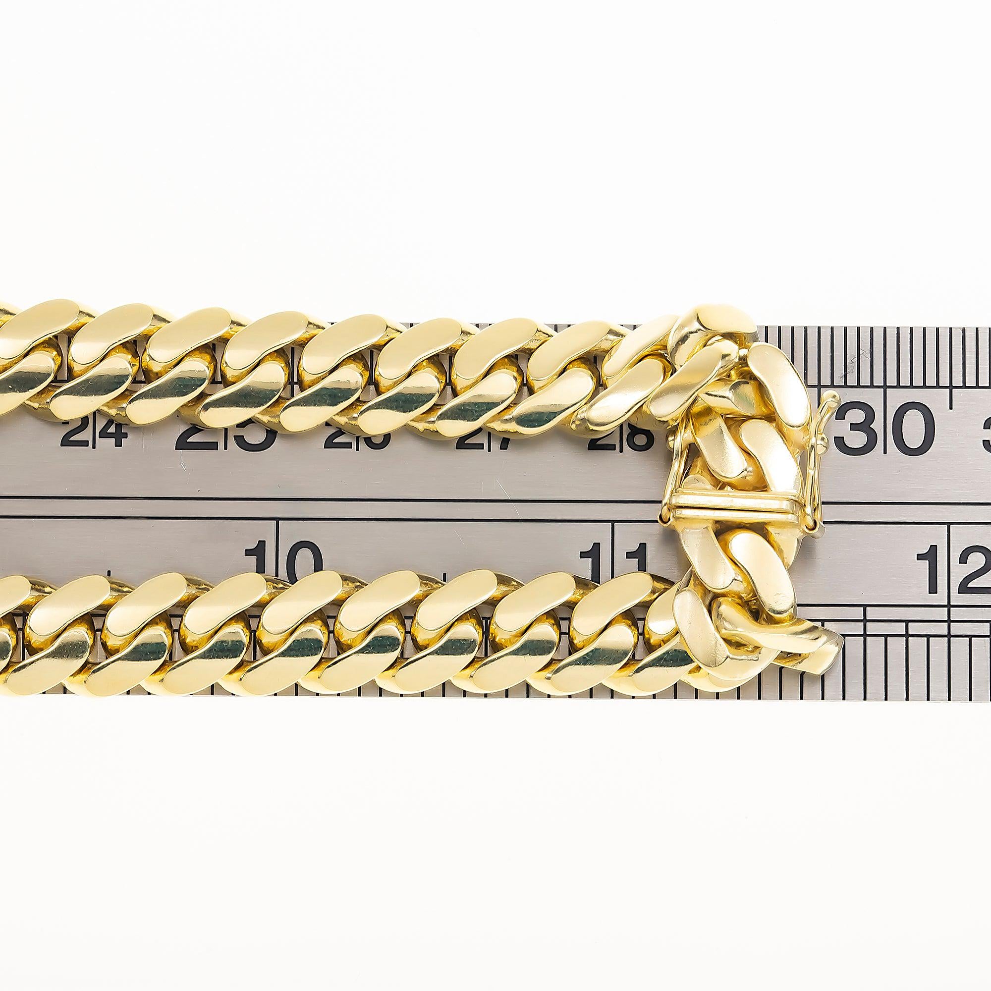 14K GOLD 9MM CUBAN LINK CHAIN