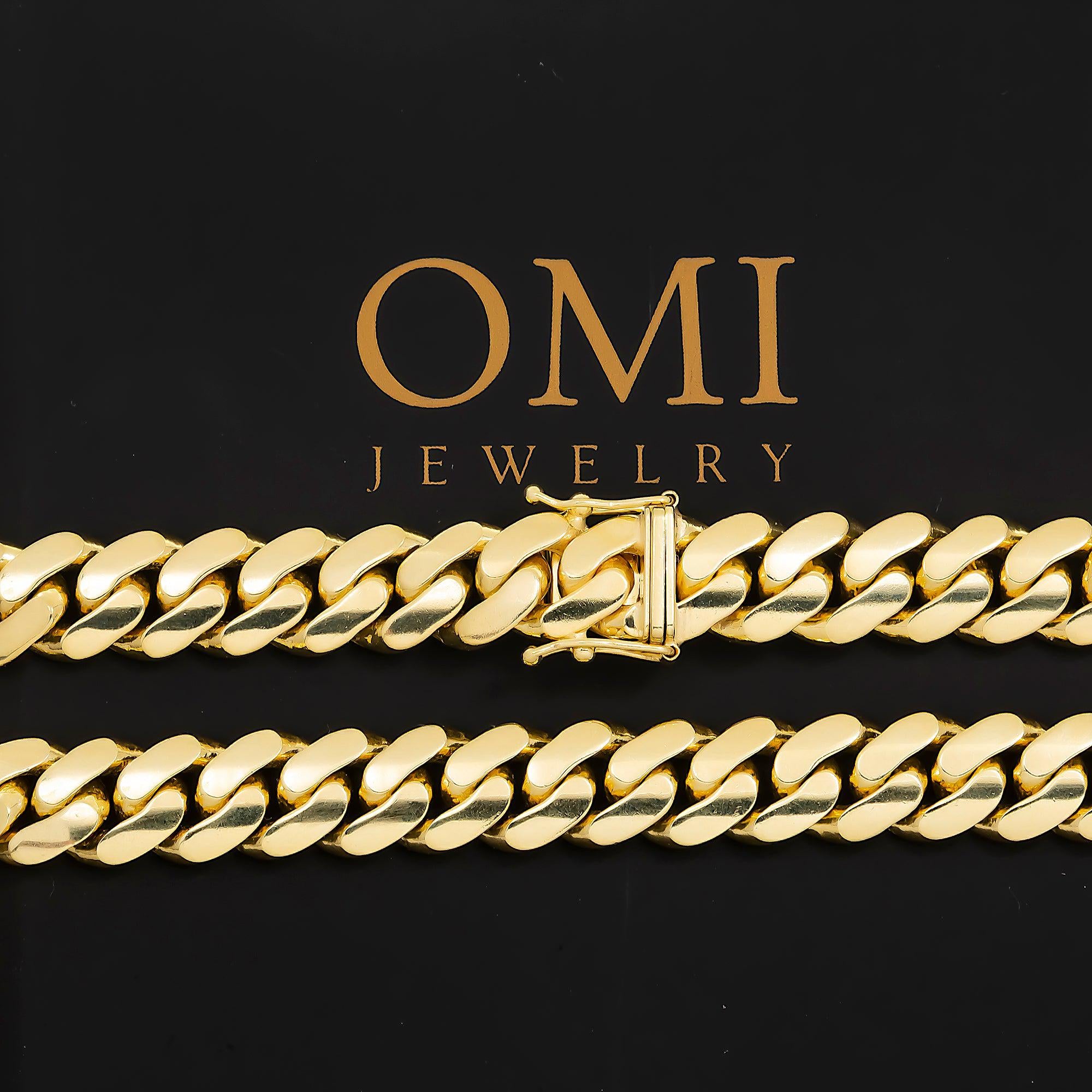 14K GOLD 9MM CUBAN LINK CHAIN