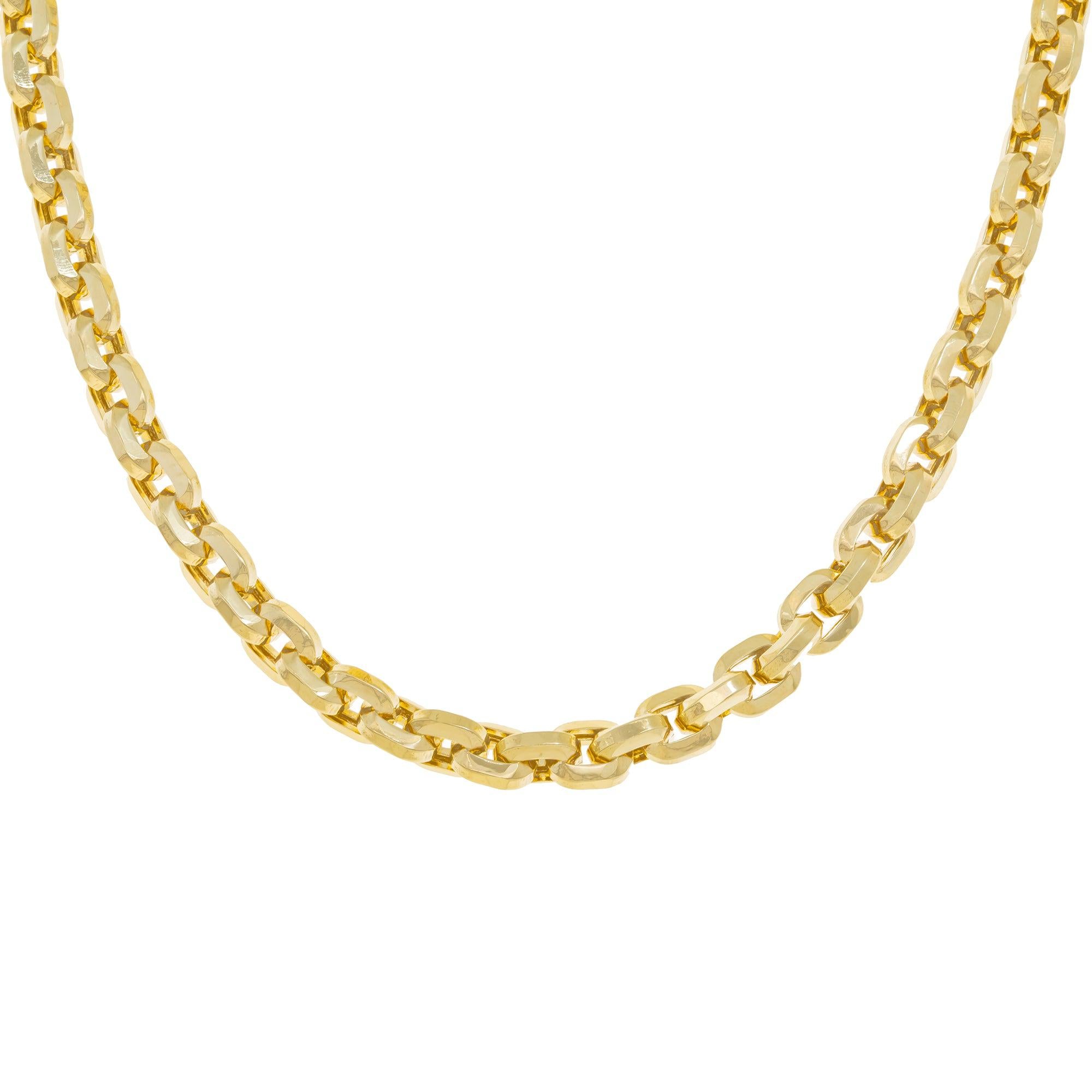 14K GOLD 4MM BOX CHAIN OMI Jewelry