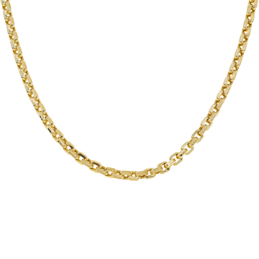 14K GOLD 3MM BOX CHAIN - OMI Jewelry