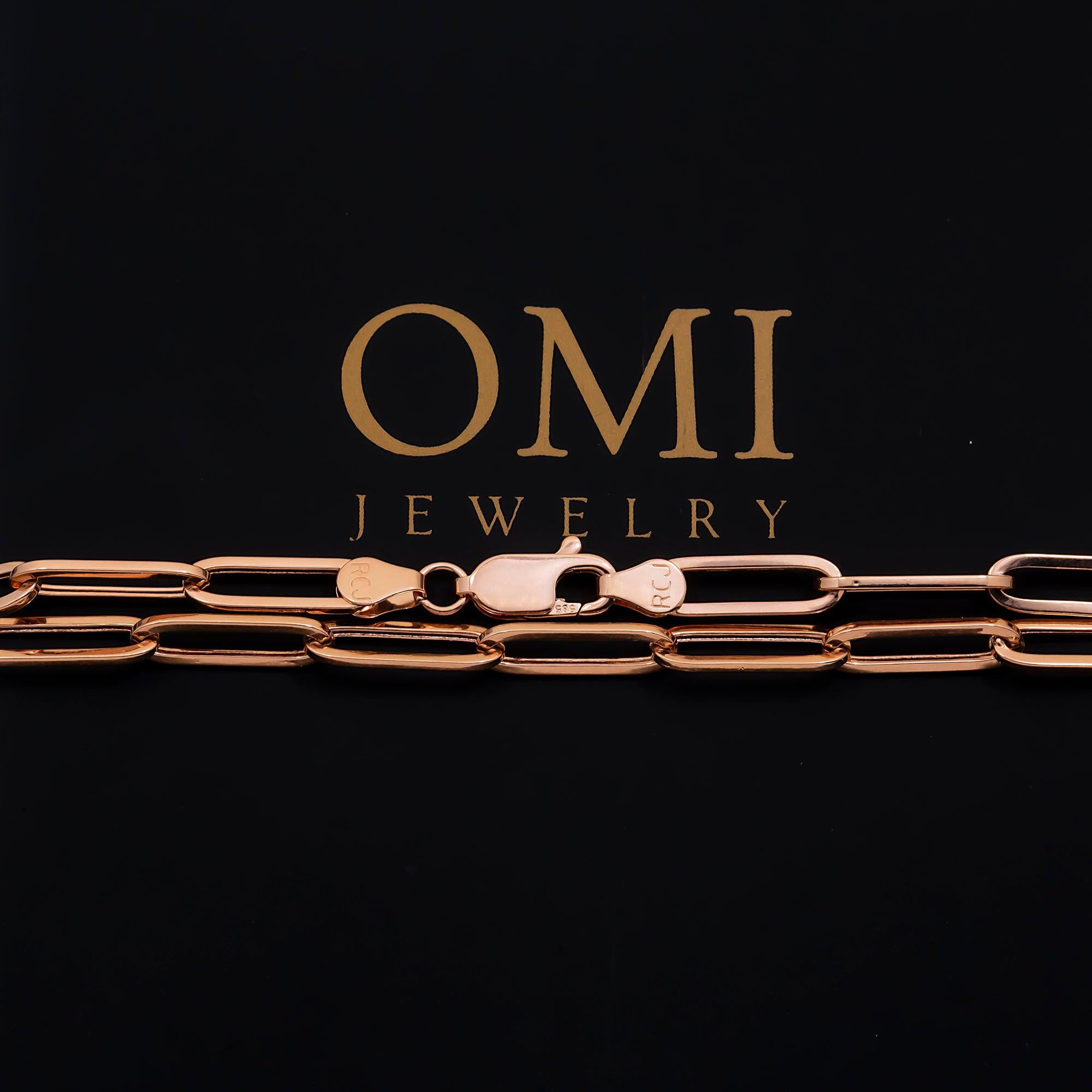 14K GOLD 2MM PAPER CLIP CHAIN