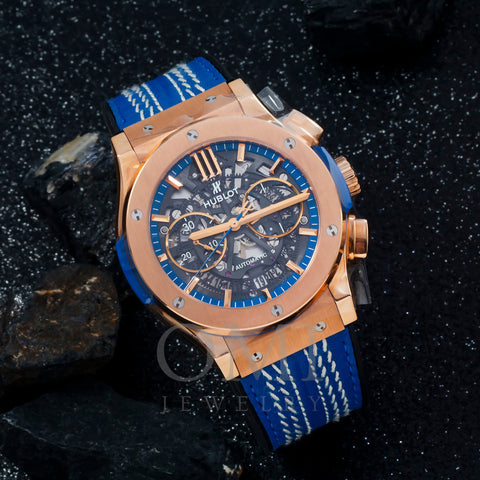 Hublot Classic Fusion Aerofusion 18K King Gold Limited Edition 525.OX.0129.VR Skeleton Dial