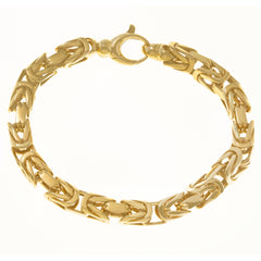 14K SOLID GOLD 5MM BYZANTINE CHAIN BRACELET – OMI Jewelry
