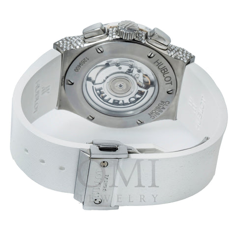 Hublot Classic Fusion Aerofusion 45MM Skeleton Diamond Dial And Bezel With White Rubber Bracelet