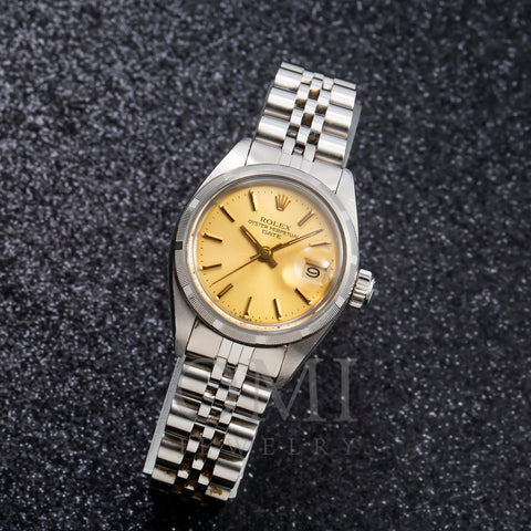 Rolex Oyster Perpetual Datejust 6919 26MM Champagne Dial With Jubilee Bracelet
