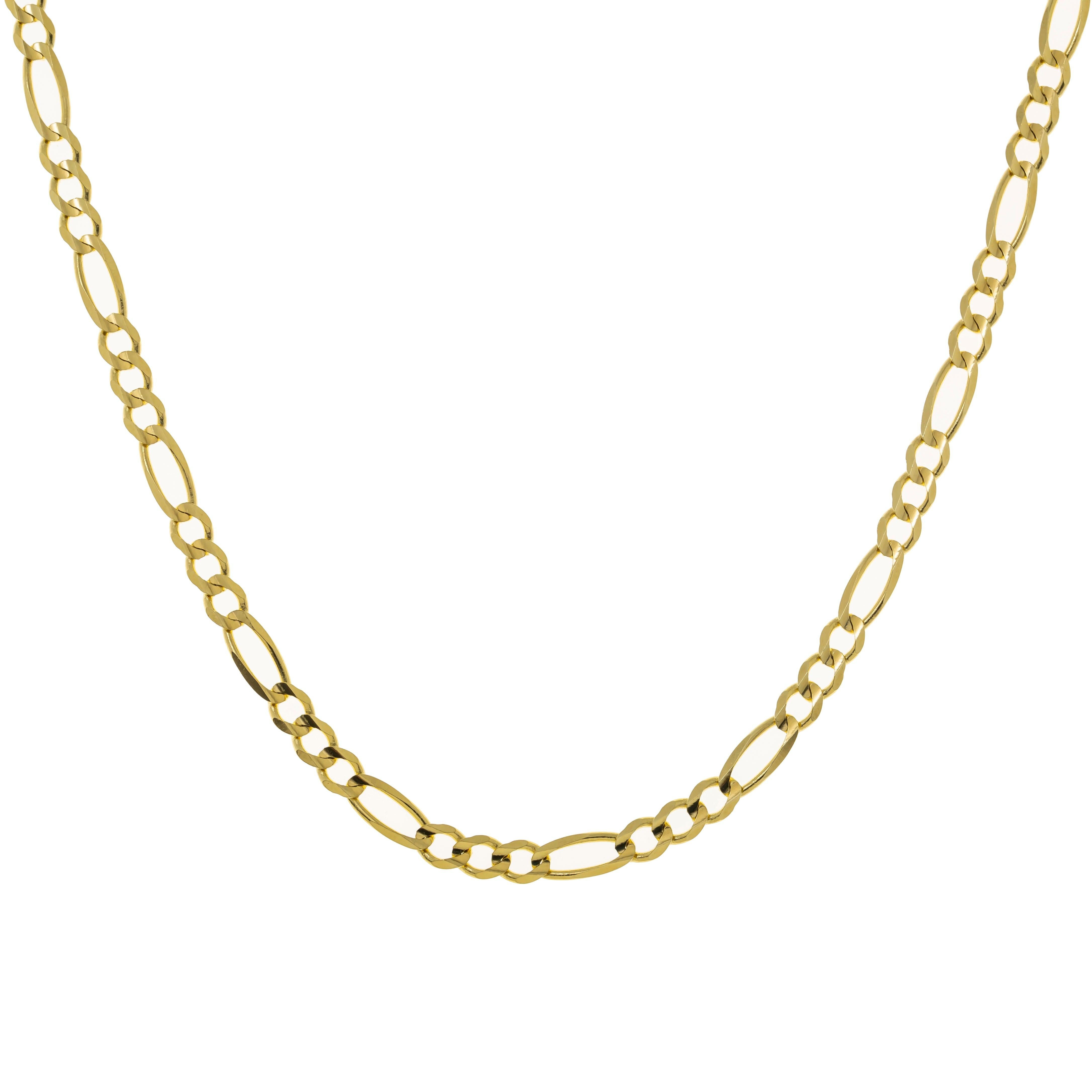 14K GOLD 3MM FIGARO CHAIN