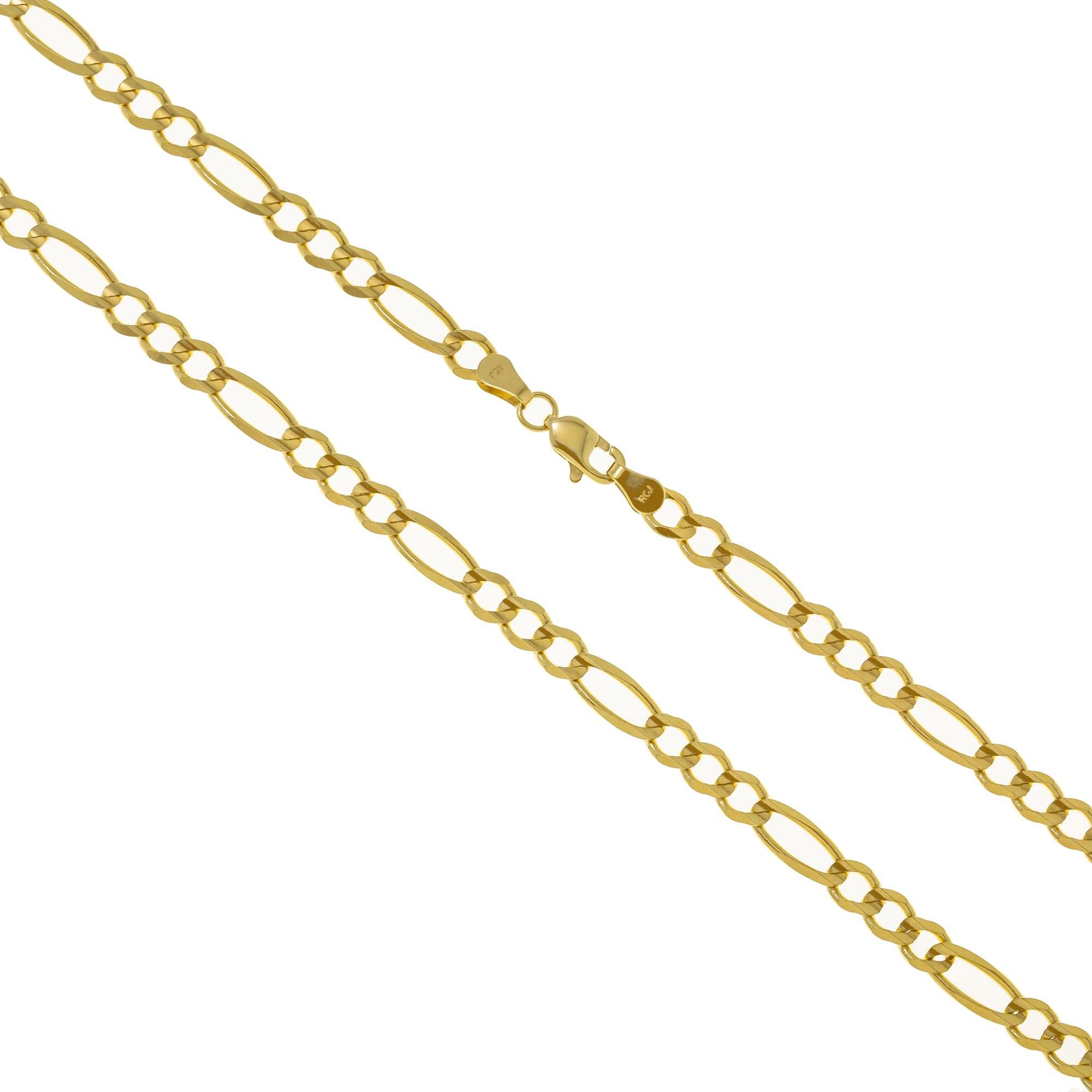 14K GOLD 3MM FIGARO CHAIN
