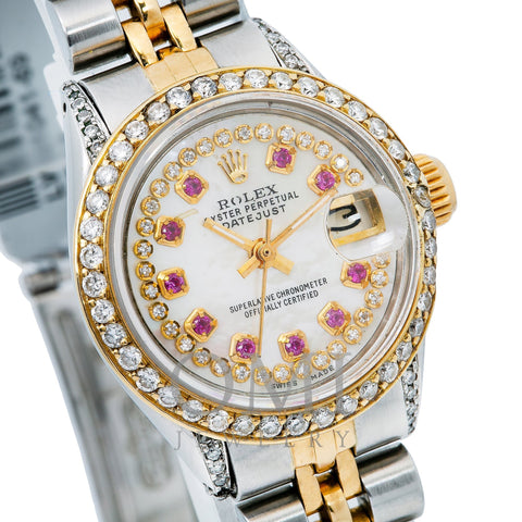 Rolex Datejust 26MM White Diamond Dial With Two Tone Jubilee Bracelet