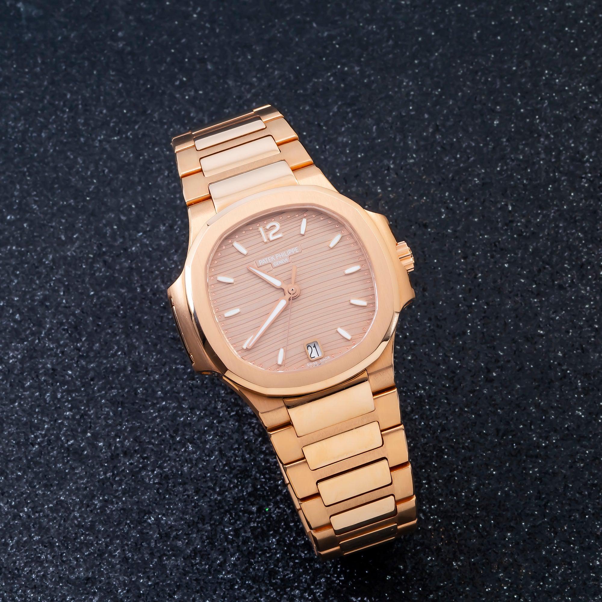 Patek Philippe Nautilus 7118/1R-010 35.2MM Golden Brown Opaline Dial