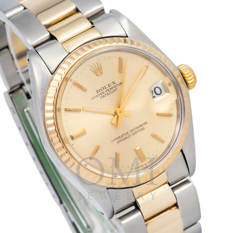 Rolex Datejust 6824 31MM Champagne Dial With Two Tone Oyster Bracelet