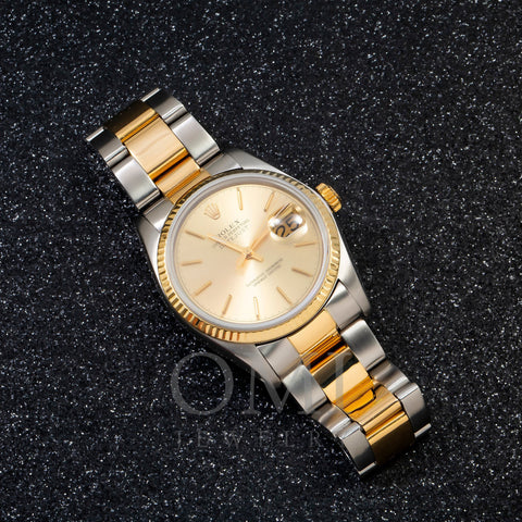 Rolex Datejust 16013 36MM Champagne Dial With Two Tone Oyster Bracelet