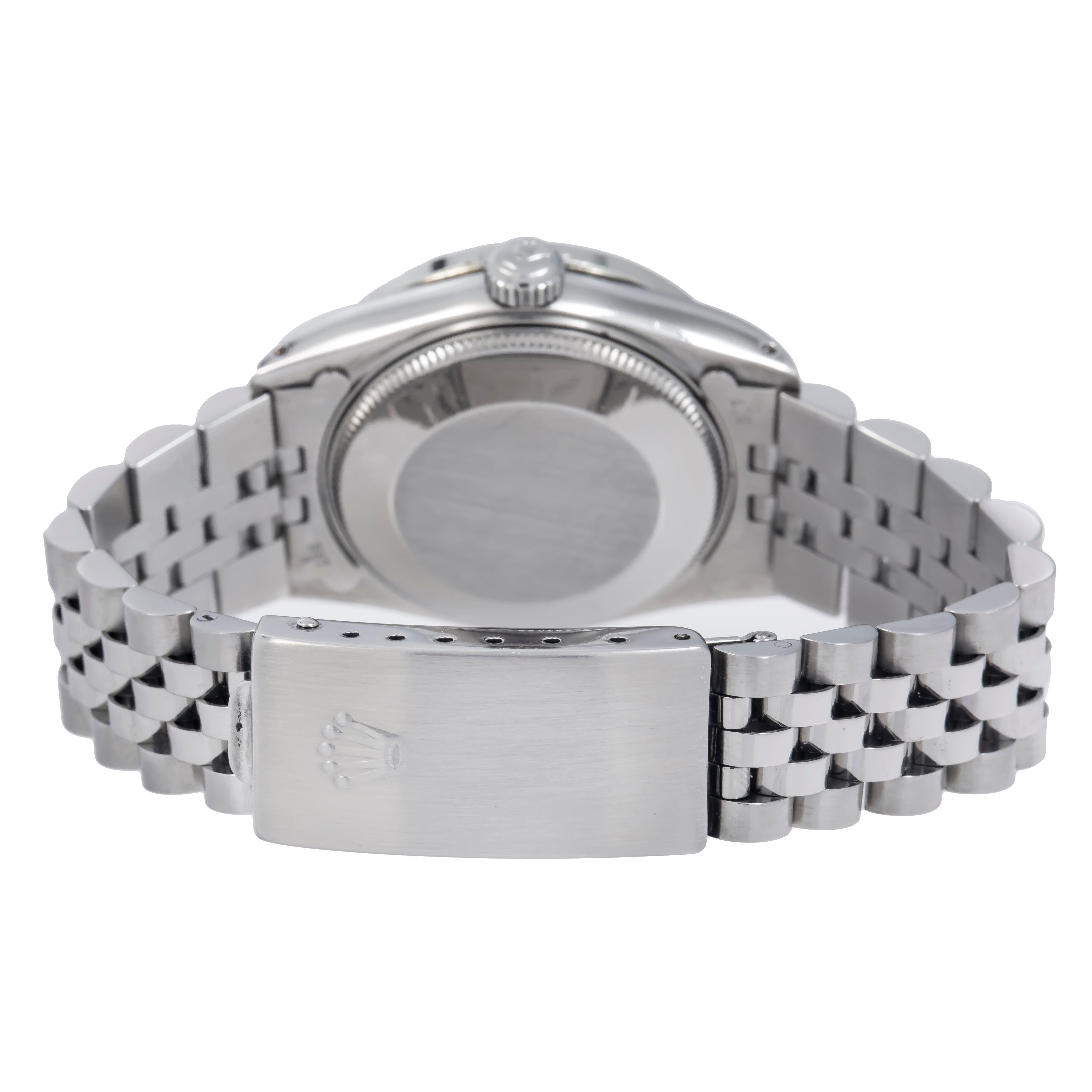 Rolex Datejust 31MM 68274 Blue Diamond Dial Diamond Bezel Stainless Steel Jubilee Bracelet