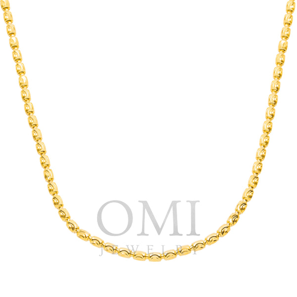 10K GOLD 3.85MM SOLID BARREL CHAIN