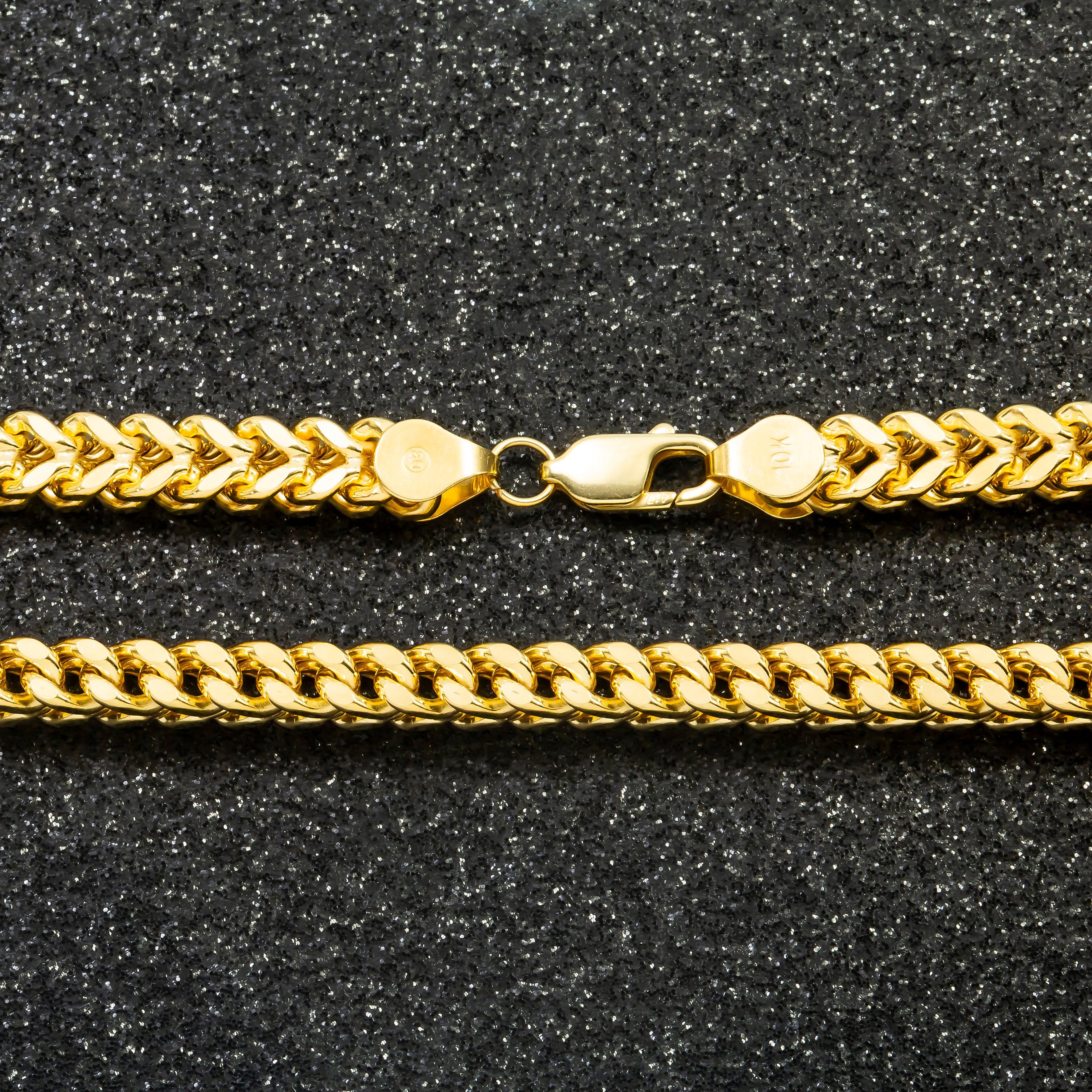 10K GOLD 6.14MM HOLLOW BOX FRANCO CHAIN