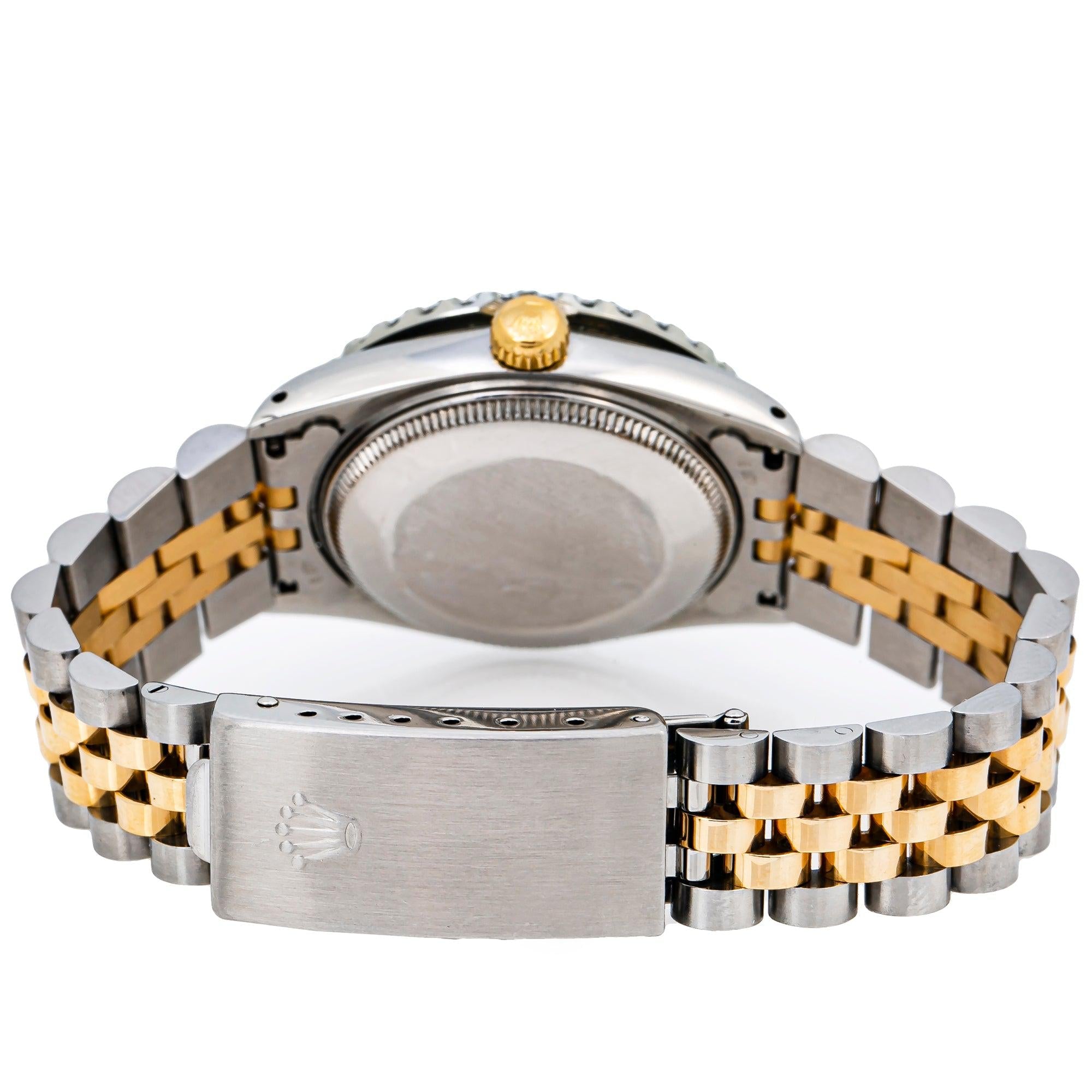 Rolex Datejust 31MM 6824 Pink Diamond Dial Diamond Bezel Two Tone Yellow Gold Jubilee Bracelet
