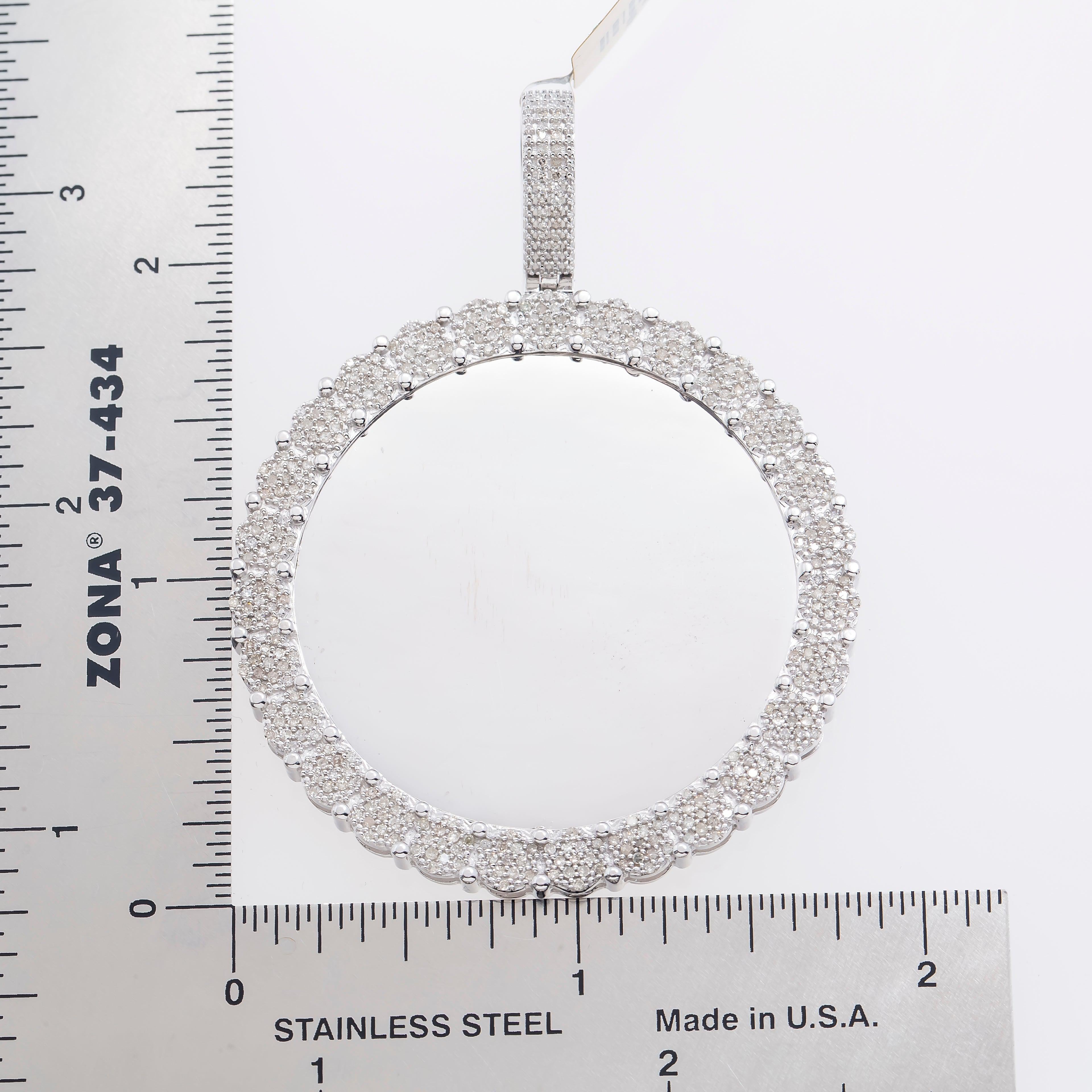 10K GOLD DIAMOND PICTURE PENDANT 1.19 CT