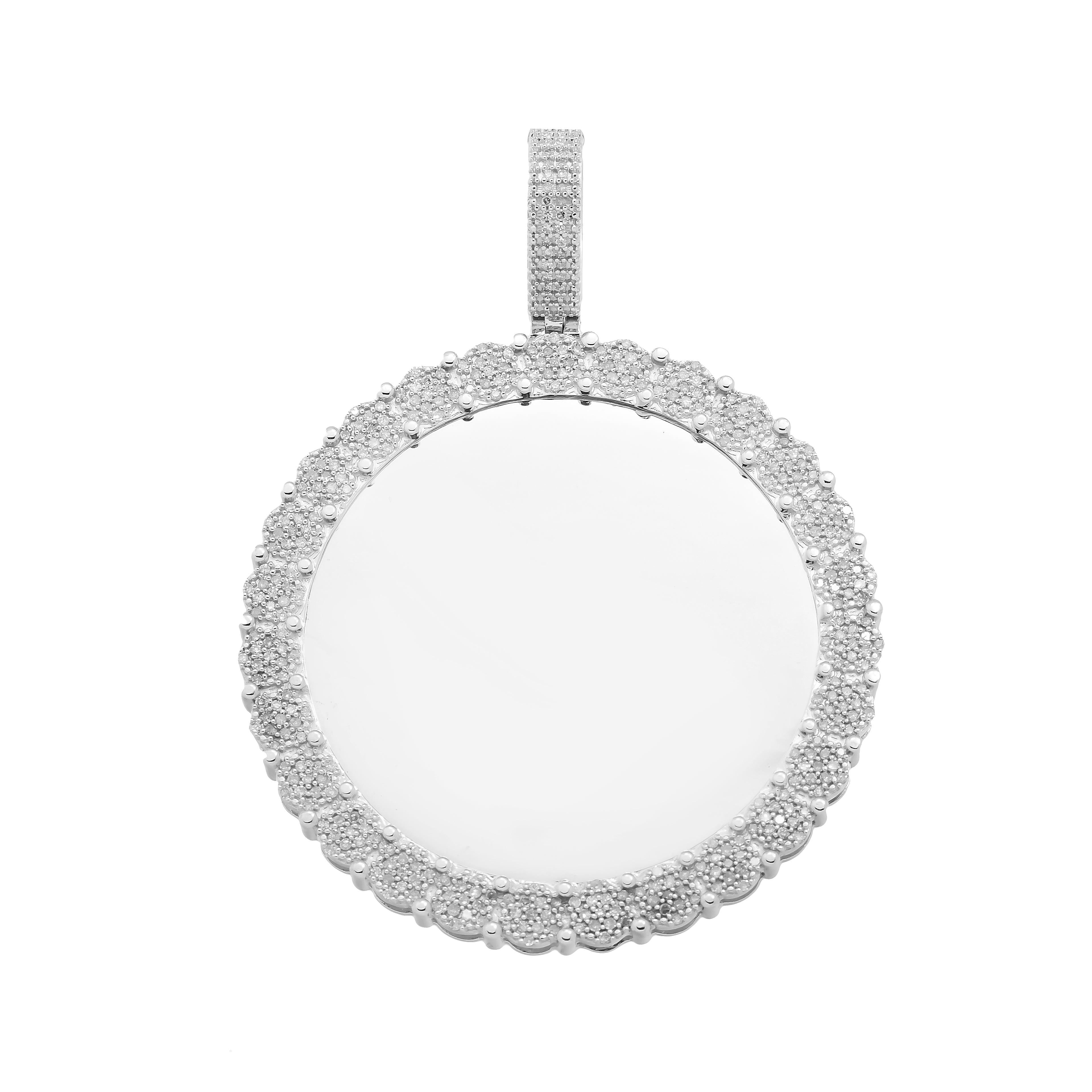 10K GOLD DIAMOND PICTURE PENDANT 1.19 CT