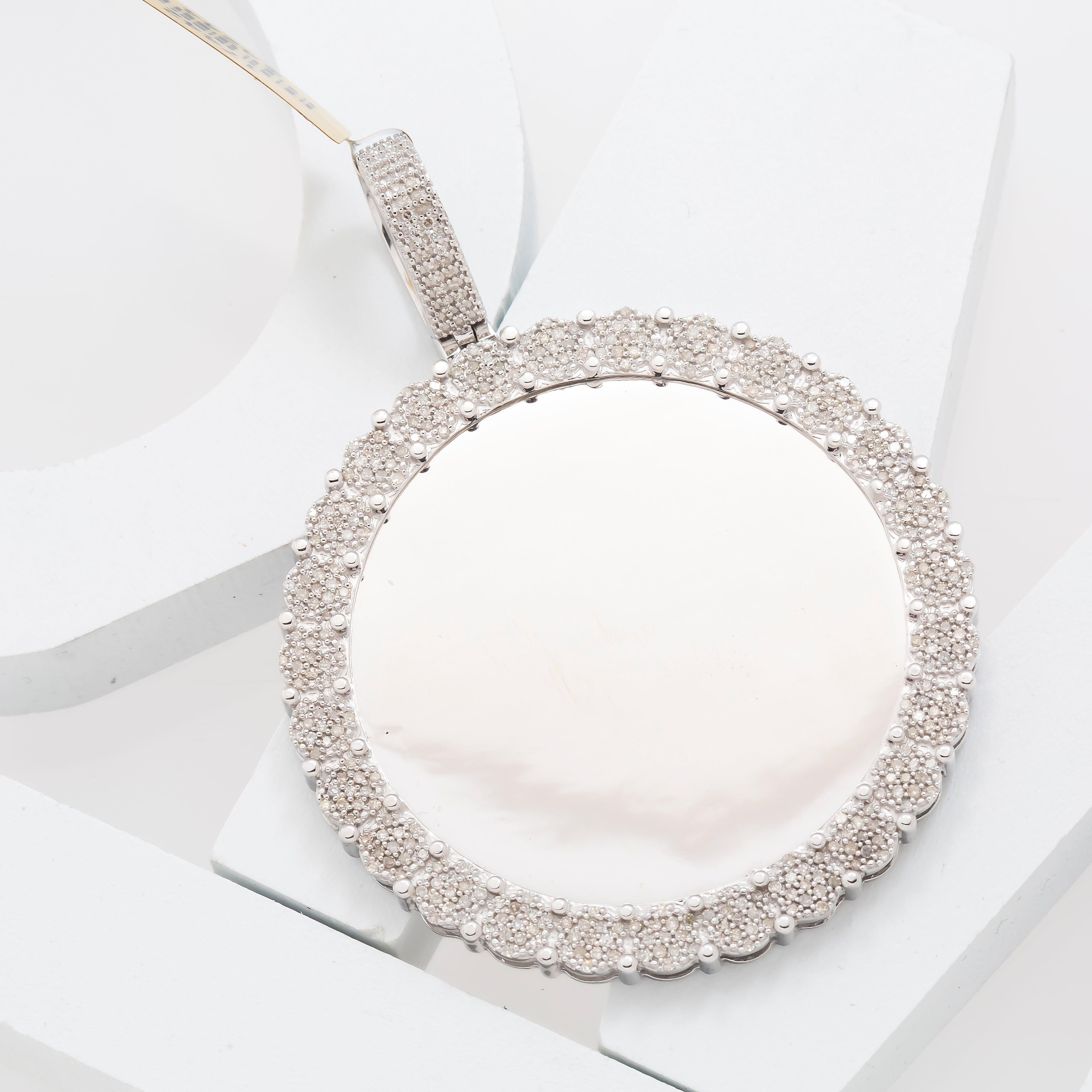 10K GOLD DIAMOND PICTURE PENDANT 1.19 CT