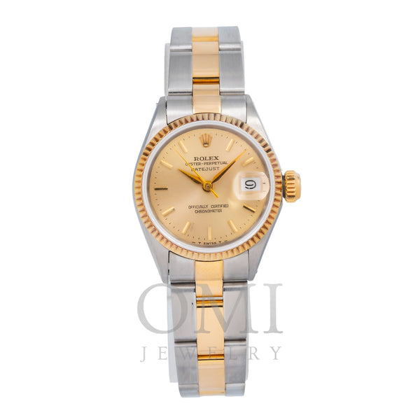 Rolex Datejust 6517 26MM Champagne Dial With Two Tone Bracelet