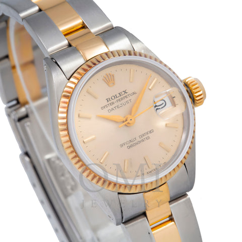Rolex Datejust 6517 26MM Champagne Dial With Two Tone Bracelet